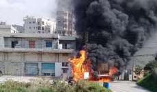 الدفاع المدني: اخماد حريق مولد للتغذية بالطاقة الكهربائية بمستيتا جبيل
