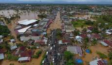 إرتفاع عدد قتلى الفيضانات في سومطرة بإندونيسيا إلى 17 وتخوف من "كارثة ثانوية"