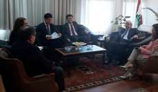 وزير العدل التقى سفيري كوريا وسري لانكا وجورج عطية
