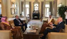 سلام التقى السفير الاماراتي والقائم بالاعمال السعودي ومحمد المشنوق