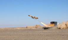 اطلاق ناجح لمنظومة "باور 373" الصاروخية بإيران وتدمير هدف بعيد المدى