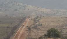 النشرة: دورية اسرائيلية تتفقد السياج الحدودي بعين التينة داخل العباسية