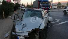 النشرة: عدد من الجرحى بحادث سير على طريق بعلبك - رياق