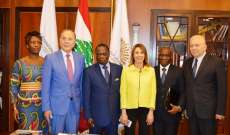 سفير دولة ساحل العاج تفقد مشاريع انمائية تحتضنها غرفة طرابلس 