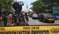 الشرطة الإندونيسية: إصابة 14 شخصا بهجوم انتحاري استهدف كاتدرائية شرق البلاد