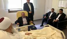أرسلان زار المرجع الروحي الشيخ أمين الصايغ في المستشفى متفقداً صحّته 