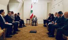 الرئيس عون:لبنان يعمل على النهوض عبر مشاريع إنمائية تترافق مع اصلاحات جدية
