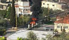 سقوط شهداء وجرحى في الغارة الإسرائيلية على السيارتين في الشهابية