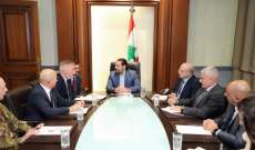 الحريري بحث مع وزير الدفاع الإيطالي بالعلاقات الثنائية وبرامج التعاون العسكري