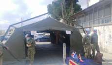 الكتيبة الاسبانية تقدم خيمة انتظار للتلقيح ضد كورونا في مستشفى مرجعيون
