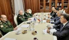 أرسلان عرض مع نائب وزير الدفاع الروسي لأوضاع المنطقة وآخر المستجدات