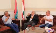 سعد التقى رئيس بلدية البرامية وقائد فوج إطفاء بلدية صيدا