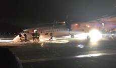 هبوط اضطراري لطائرة بولندية بوارسو بعد عدم استجابة العجلات خلال الهبوط
