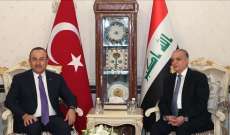 وزيرا خارجية العراق وتركيا ناقشا تطورات الأوضاع بالمناطقة والإجراءات بمواجهة كورونا