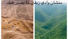 جمعية "الجنوبيون الخضر" تدعو لإعلان وادي زبقين fقضاء صور محمية طبيعية 