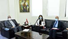 الأمينة التنفيذية للإسكوا أكدت لوزير الخارجية دعم اللجنة للبنان وبقاءها فيه