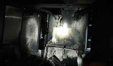 اخماد حريق اندلع في منزل مواطن في منطقة جادة نبيه بري شرق صيدا