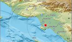 زلزال بقوّة 4.4 ضرب مدينة لوس أنجلوس الأميركية