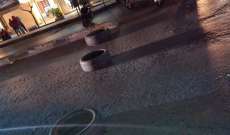 قطع أوتوستراد طرابلس - عكار في باب التبانة احتجاجا على تردي الأوضاع المعيشية