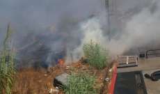 الدفاع المدني: إخماد 4 حرائق أعشاب يابسة في كفرشيما وقرن أيطو وقب الياس والمخاضة