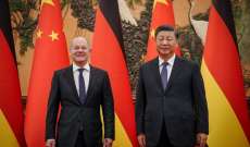 رئيس الصين للمستشار الألماني: على البلدين التعاون في أوقات التغيير والاضطراب