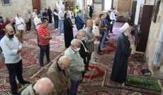 أسامة سعد أدى صلاة عيد الفطر في المسجد العمري الكبير بصيدا القديمة