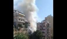 اندلاع حريق في طرابلس والنيران لامست المنازل وتسجيل حالات اختناق بسبب الدخان