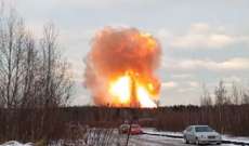 حاكم لينيغراد الروسية: انفجار خط أنابيب غاز في المقاطعة ولا تهديد للسكان