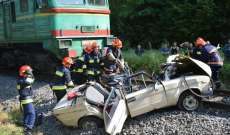 مقتل 4 أشخاص باصطدام سيارة بقطار في مقاطعة إيفانو في أوكرانيا