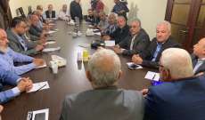 الوزير قماطي التقى قادة فصائل هيئة العمل الفلسطيني المشترك
