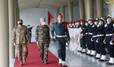 وصول رئيس أركان الجيوش الفرنسية إلى قيادة الجيش باليرزة 