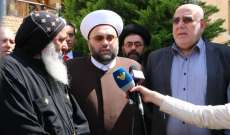 رئيس الكنيسة القبطية في لبنان: لن تنال المخططات الإرهابية من وحدة مصر