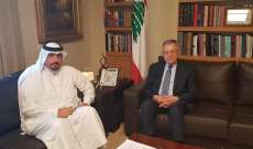 السنيورة استقبل سفير قطر وبحث معه الأوضاع الراهنة في لبنان