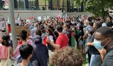 المئات تظاهروا في مونتريال بكندا تضامنا مع الفلسطينيين