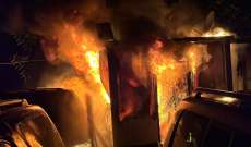 الدفاع المدني: إخماد حريق شقة في طيردبا وآخر داخل معرض للسيارات في زوق مصبح