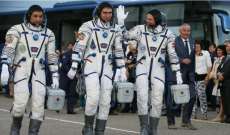 ثلاثة رواد فضاء ينطلقون إلى محطة الفضاء الدولية على متن صاروخ فضائي
