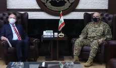 سفير هولندا زار قائد الجيش: مستمرون بدعم المؤسسة العسكرية اللبنانية خلال هذه الظروف الاستثنائية