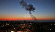 طائرات إسرائيلية تقصف بعض المواقع العسكرية لحركة حماس شمال غزة