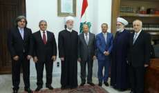 الرئيس عون يستقبل الصحناوي ووفد جمعية المشاريع الخيرية الاسلامية