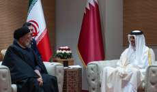 أمير قطر بحث مع رئيس إيران بالعلاقات الثنائية والمستجدات الإقليمية وآخر التطورات في غزة