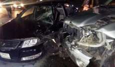الدفاع المدني: ثلاثة جرحى إثر حادث سير بين ثلاث سيارات في السمقانية
