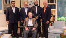 بن سلمان زار رئيسي أميركا الأسبقين جورج بوش الأب وجورج بوش الإبن