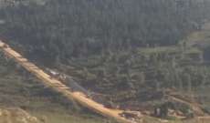 النشرة: الجيش الاسرائيلي واصل عملية حفر الخنادق في وادي هونين