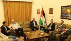  السفير دبور يلتقي الأمين العام للاتحاد العام للمعلمين الفلسطينيين