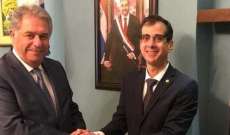 دبور التقى سفير الباراغواي في لبنان 