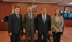  أيوب التقى رئيس البعثة الدبلوماسية لجمهورية كازاخستان في لبنان