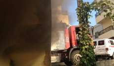 الدفاع المدني أخمد حريقا داخل شقة في نهر إبراهيم