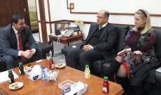 اللقيس التقى وزير النقل الأردني وبحث معه سبل التعاون بين البلدين