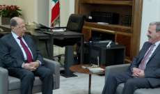 الرئيس عون استقبل عبيد والسفير اللبناني في الولايات المتحدة