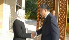 سفير الصين التقى بهية الحريري: نتطلع لمزيد من التعاون مع صيدا 